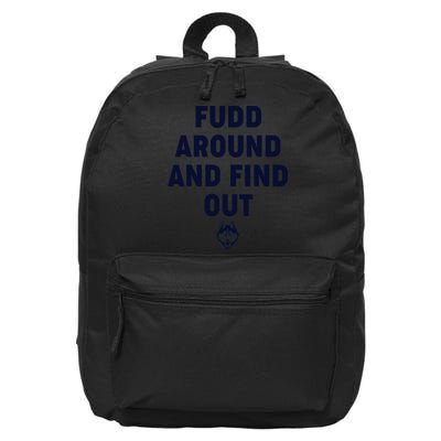 Fudd Around And Find Out Funny 16 in Basic Backpack
