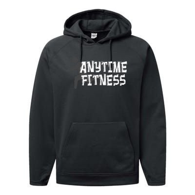 Fitness At Anytime Funny Workout Desisgn Best Awesome Performance Fleece Hoodie