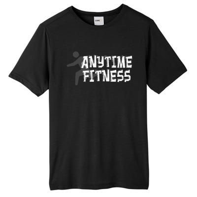 Fitness At Anytime Funny Workout Desisgn Best Awesome Tall Fusion ChromaSoft Performance T-Shirt