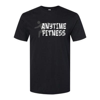 Fitness At Anytime Funny Workout Desisgn Best Awesome Softstyle CVC T-Shirt