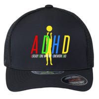 Funny ADHD Already Done With My Homework Dad Flexfit Unipanel Trucker Cap