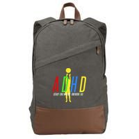 Funny ADHD Already Done With My Homework Dad Cotton Canvas Backpack