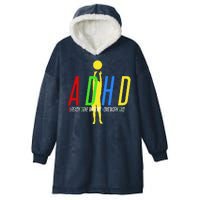 Funny ADHD Already Done With My Homework Dad Hooded Wearable Blanket