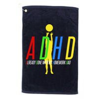 Funny ADHD Already Done With My Homework Dad Golf Towel