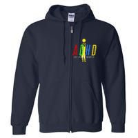 Funny ADHD Already Done With My Homework Dad Full Zip Hoodie