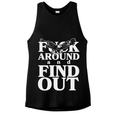 Fuck Around And Find Out Eagle Ladies PosiCharge Tri-Blend Wicking Tank