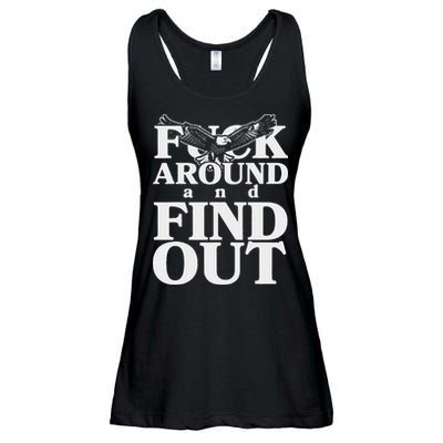 Fuck Around And Find Out Eagle Ladies Essential Flowy Tank