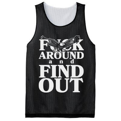 Fuck Around And Find Out Eagle Mesh Reversible Basketball Jersey Tank