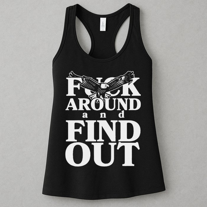 Fuck Around And Find Out Eagle Womens Tank Top
