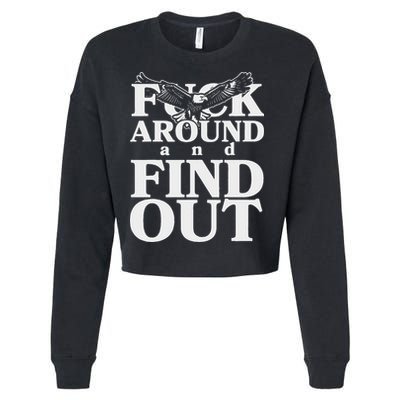 Fuck Around And Find Out Eagle Cropped Pullover Crew