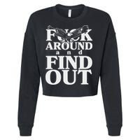 Fuck Around And Find Out Eagle Cropped Pullover Crew