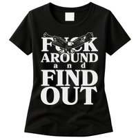 Fuck Around And Find Out Eagle Womens T-Shirt