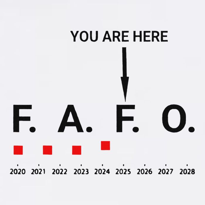 Funny Around And Find Out Fafo You Are Here Graph 2025 Mousepad