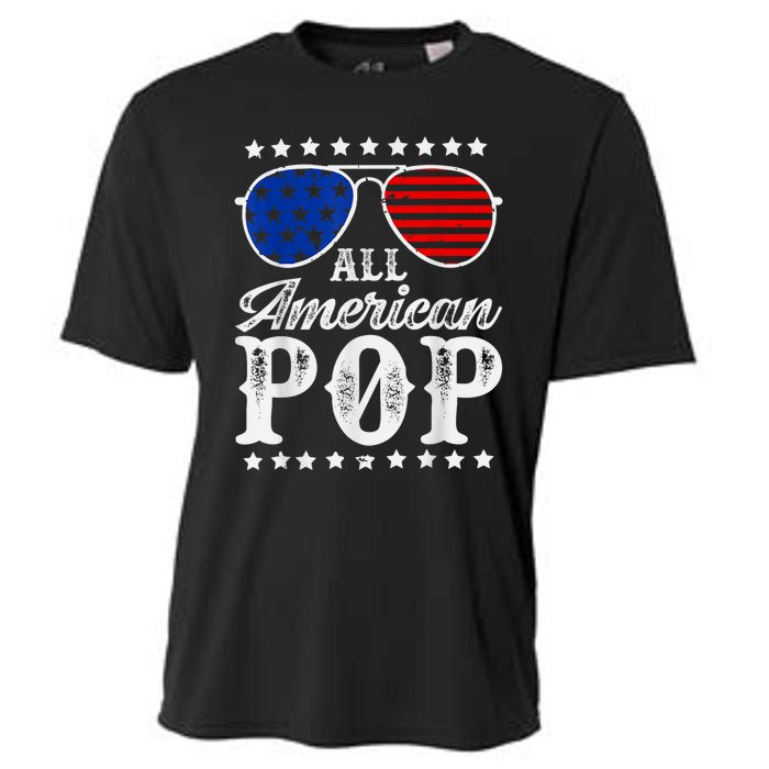 Funny All American Pop Sunglasses USA 4th Of July Cooling Performance Crew T-Shirt