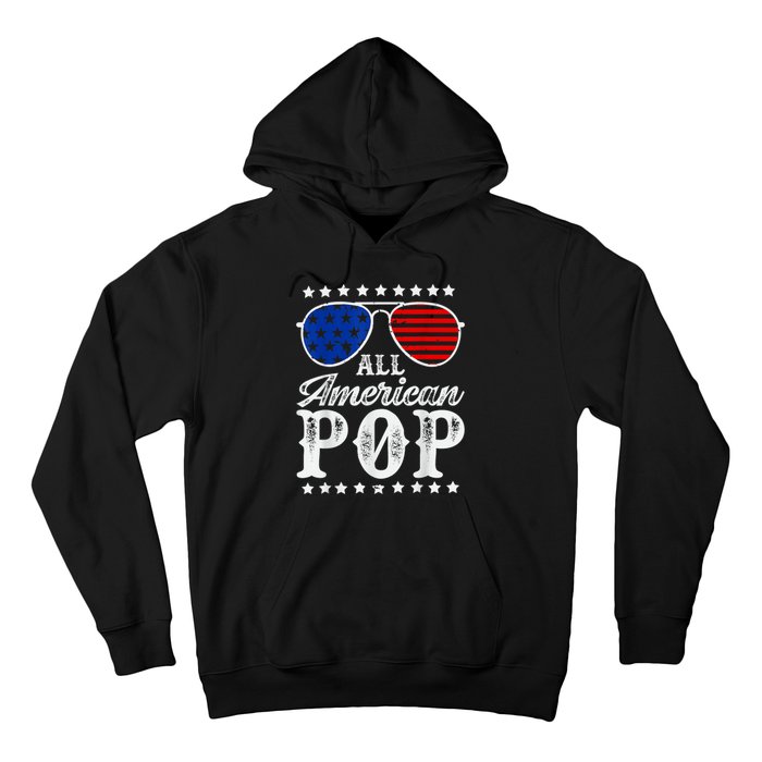 Funny All American Pop Sunglasses USA 4th Of July Hoodie