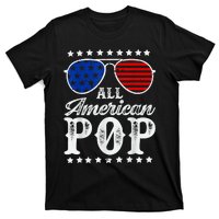 Funny All American Pop Sunglasses USA 4th Of July T-Shirt