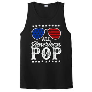 Funny All American Pop Sunglasses USA 4th Of July PosiCharge Competitor Tank