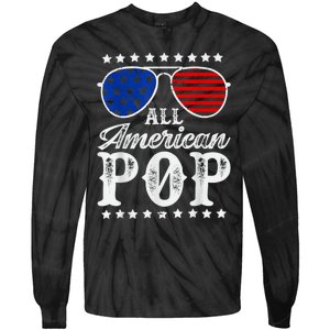 Funny All American Pop Sunglasses USA 4th Of July Tie-Dye Long Sleeve Shirt