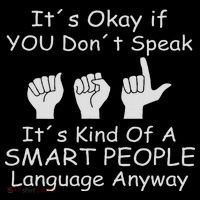 Funny Asl American Sign Language Bag