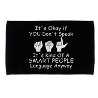 Funny Asl American Sign Language Microfiber Hand Towel