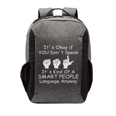 Funny Asl American Sign Language Vector Backpack