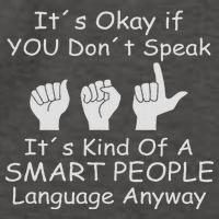 Funny Asl American Sign Language Vector Backpack