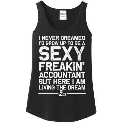 Funny Accountant Art For  CPA Accounting Bookkeeper Ladies Essential Tank