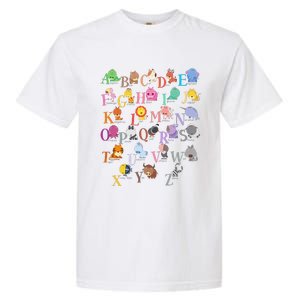 Funny Alphabet Abcs Animal Learning Kindergarten Teacher Garment-Dyed Heavyweight T-Shirt