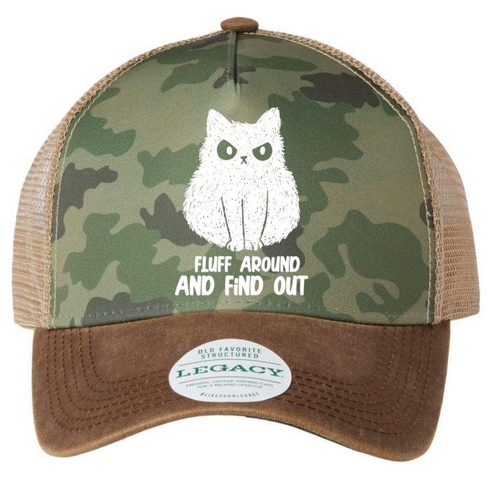 Fluff Around And Find Out Funny Cat Lover Legacy Tie Dye Trucker Hat