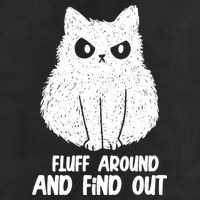 Fluff Around And Find Out Funny Cat Lover 7 Panel Mesh Trucker Snapback Hat