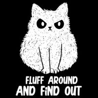 Fluff Around And Find Out Funny Cat Lover 7-Panel Snapback Hat