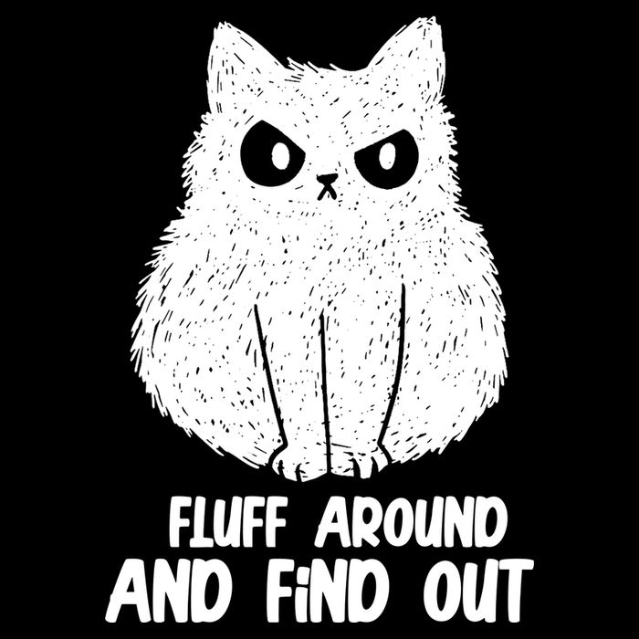 Fluff Around And Find Out Funny Cat Lover 7-Panel Snapback Hat