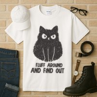 Fluff Around And Find Out Funny Cat Lover Tall T-Shirt