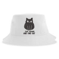 Fluff Around And Find Out Funny Cat Lover Sustainable Bucket Hat