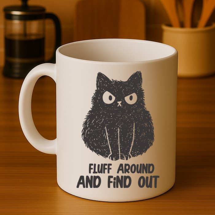 Fluff Around And Find Out Funny Cat Lover Mug