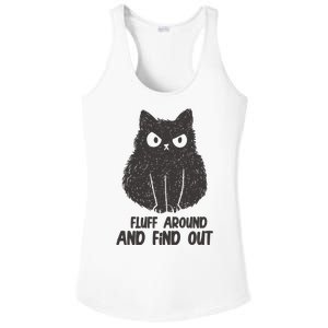 Fluff Around And Find Out Funny Cat Lover Ladies PosiCharge Competitor Racerback Tank