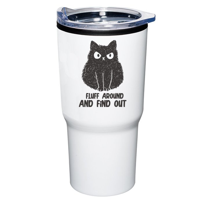 Fluff Around And Find Out Funny Cat Lover Tumbler