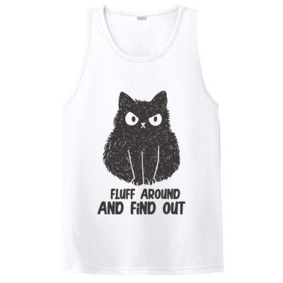 Fluff Around And Find Out Funny Cat Lover PosiCharge Competitor Tank