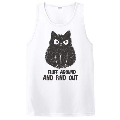 Fluff Around And Find Out Funny Cat Lover PosiCharge Competitor Tank