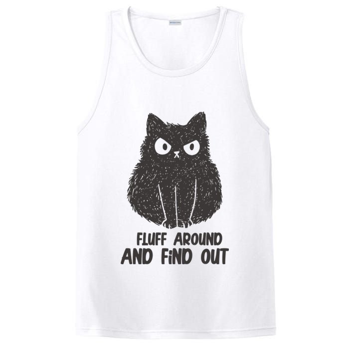 Fluff Around And Find Out Funny Cat Lover PosiCharge Competitor Tank