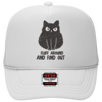 Fluff Around And Find Out Funny Cat Lover Trucker Hat