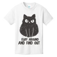 Fluff Around And Find Out Funny Cat Lover Kids T-Shirt