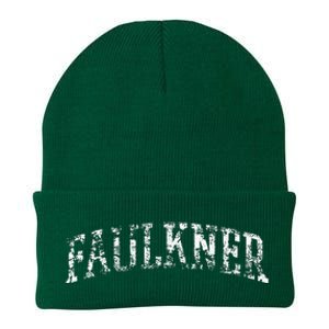 Faulkner Athletic Arch College University Alumni Knit Cap Winter Beanie