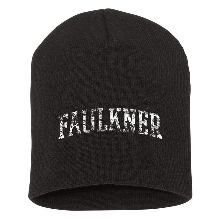 Faulkner Athletic Arch College University Alumni Short Acrylic Beanie