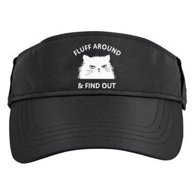 Fluff Around And Find Out Funny Cat Adult Humor Small Adult Drive Performance Visor