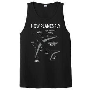 Funny Aviation Airplane Gift Pilot PosiCharge Competitor Tank