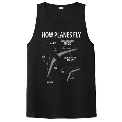 Funny Aviation Airplane Gift Pilot PosiCharge Competitor Tank