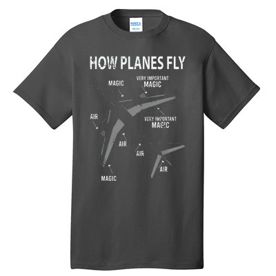 Funny Aviation Airplane Gift Pilot Tall T-Shirt