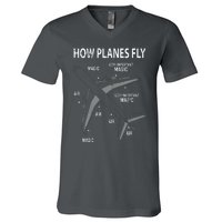 Funny Aviation Airplane Gift Pilot V-Neck T-Shirt