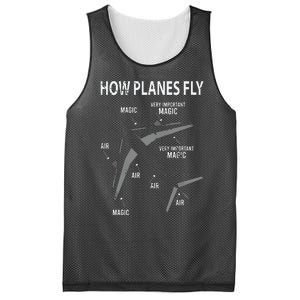 Funny Aviation Airplane Gift Pilot Mesh Reversible Basketball Jersey Tank